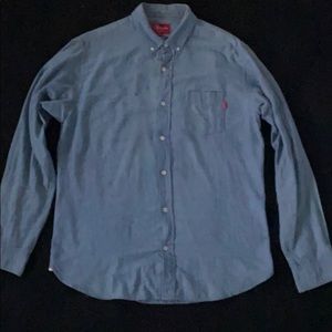 Supreme Chambray Button Up // Size: Large